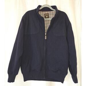 Orvis Wool Sweater Jacket Ultimate Foul Weather Full Zip Lined Men Shooter Sz M